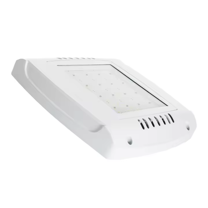 Ledkia Foco LED Canopy Especial Gasolineras 75W LUMILEDS 150lm/W Driver Philips Xitanium Regulable 1-10V 5000K Blanco Frío - 1