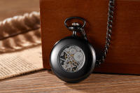 Reloj De Bolsillo Mecánico Clásico Retro Luminoso Para Hombres Y Mujeres Con Marcadores Arábigos Dobles Y Placa Planastra - details 8