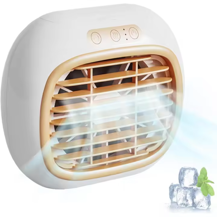 Enfriador de aire de refrigeración por evaporación portátil 5 en 1, aire acondicionado de 3 veletas, aire acondicionado - 1