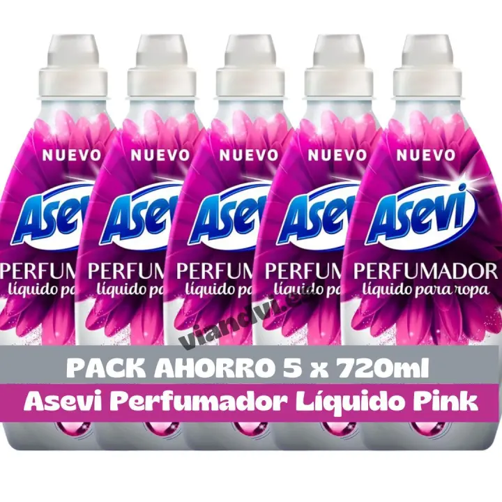 Asevi Perfumador Líquido para Lavadora Pink Pack Ahorro 5 x 720ml - 1