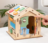 Juguete Educativo De Madera Para Niños Casa Montessori Tablero Ocupado Habilidades Motoras Finas Juego Sensorial Para Bebés - details 5