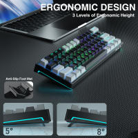 Teclado Mecánico Gamer AULA F3261 Con Software Personalizable RGB 60% Layout Para Tablet Teclas Hotswap Material PBT Certificación CE - details 5