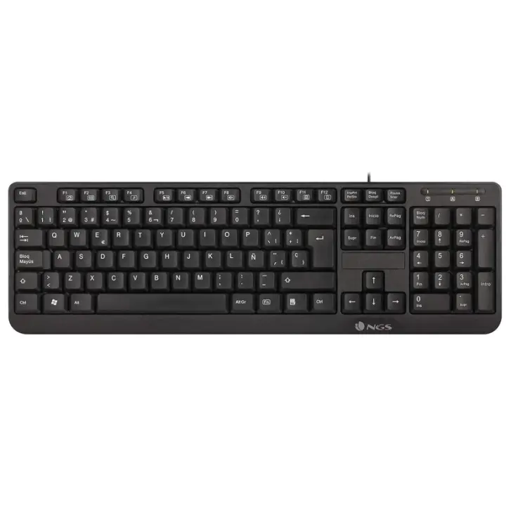 NGS Funkyv3 Teclado USB Multimedia Negro con 12 Teclas y Diseño Resistente a Derrames - 1
