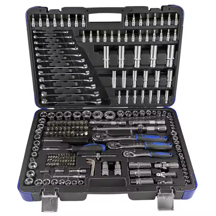 JBM 42840A ESTUCHE DE HERRAMIENTAS DE 216 PIEZAS CON VASOS HEXAGONALES CROMADO - 1
