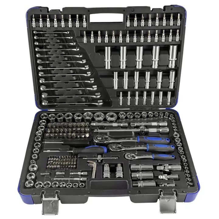 JBM 42840A ESTUCHE DE HERRAMIENTAS DE 216 PIEZAS CON VASOS HEXAGONALES CROMADO - 1