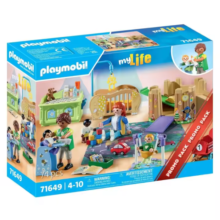 PLAYMOBIL (71649) Set Primera Infancia my life, grupo de niños pequeños, habitacion infantil para bebes, cuarto de juegos,  Promo Pack, MyLife - 1