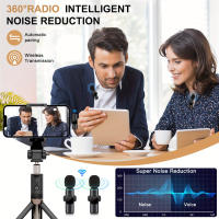 Microfono Inalámbrico Profesional Lavalier Para Entrevistas Podcasts Vlogs Videos Compatible Con iPhone iPad Android IOS 3.5mm - details 13