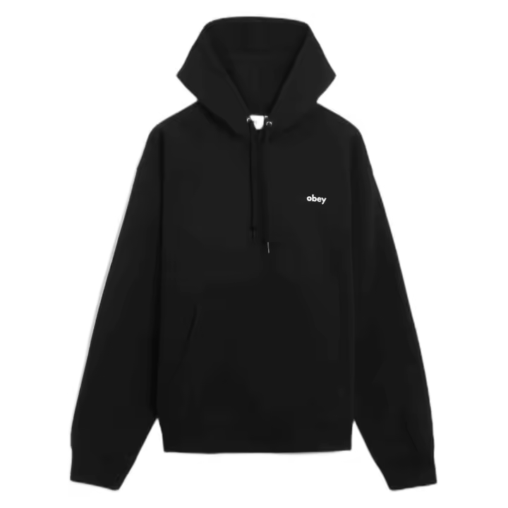 Sudadera con Capucha Obey Dalmation para hombre en color negro - 1
