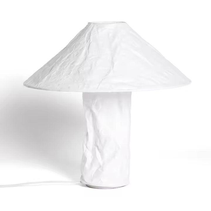 Ledkia Lámpara de Mesa Papel Tyvek Rapa Blanco - 1