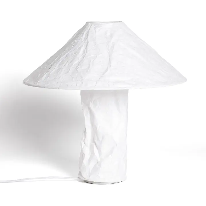 Ledkia Lámpara de Mesa Papel Tyvek Rapa Blanco - 1
