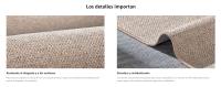 SONGMICS HOME Alfombra, 80 x 300 cm, Alfombra Antideslizante, Alfombra de Yute Sintético, Decoración del Hogar, para Salón, Dormitorio Comedor, Lavable a Máquina, Marrón Camello - details 1