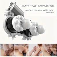 Almohada De Cuello Portátil En Forma De U Con Masajeador Eléctrico Y Calor Recargable Por USB Relajador De Músculos Del Hombro Y Cuellodetails 4