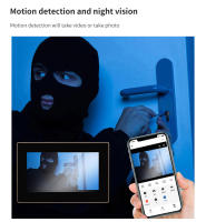 Timbre Video Inteligente TUYA 1080P con Pantalla Táctil 10 Pulgadas 7 Colores, WiFi Inalámbrico, APP Control, Kit Intercomunicador para Hogar - Compatible con Sistema de Acceso RFID (Control Puerta Seguridad) - details 11