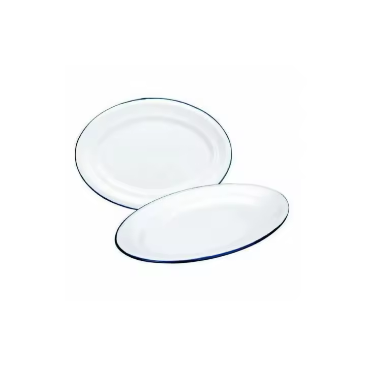 BANDEJA OVALADA BLANCA 25X17 CM - 1