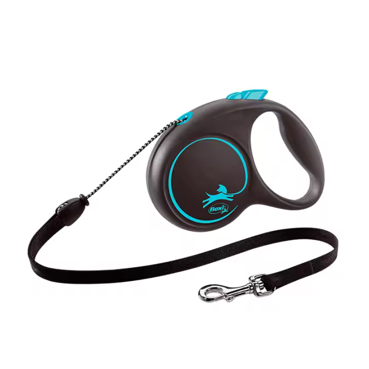 Flexi Correa Black Design Cordón Azul para Perros XS - 1
