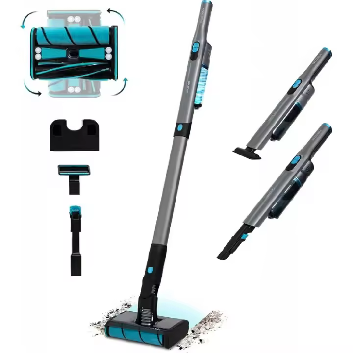 Cecotec 8408  Scoba 2100 Twice Aspirador escoba sin cables sin bolsa omnidireccional con diseño ultraligero 210 W Autonomía Batería 45min - 1