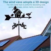 Vane De Gallo De Hierro Fundido Decoración Para Exterior De Jardín Y Techo Accesorios Metálicos Para Casa Estilo Europeo - details 9