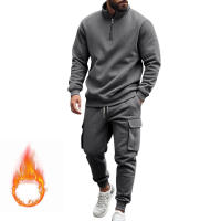 Conjunto Deportivo Casual Para Hombres Verano Otoño Invierno Con Cierre De Cremallera Y Veludo Tejido De Poliéster Talla S a XXXL - details 156