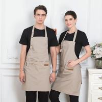 Nueva Moda Del Delantal De Cocina Para Hombres Chef Barbacoas Bares Cafeterías Belleza Y Estudio De Uñas Impermeable Y Anti Manchas - details 1