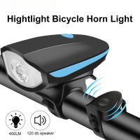 Lámpara De Bicicleta Con Bocina Recargable Por USB Luz Frontal Para Ciclismo Y Scooter Electrónico ABS Impermeable IPX6 Con Función De Sensor Inteligente - details 0