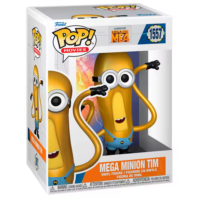 Figura Pop Gru Mi Villano Favorito 4 Mega Minion Tim-Figura de Vinilo Coleccionable - Idea de Regalo- Mercancia Oficial - Juguetes para Niños y Adultos - Movies Fans - Muñeco para Coleccionistas y Exposición - 1