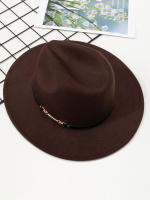 Nueva Moda Sombrero De Jazz Elegante Para Mujer Primavera Otoño Invierno Tejido De Lana Vintage Cuché De Literatura - details 1