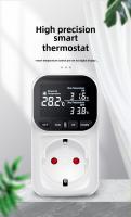 Tomacorriente Con Timer Y Termostato Digital 220v Controlador De Temperatura Con Interruptor De Timer Para Calentamiento Y Refrigero Sensor De Temperatura Para El Hogar - details 0