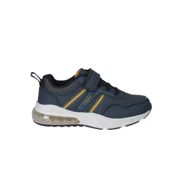 Zapatillas Casual Sneakers Niños J'hayber Chispon Navy Color Azul Marino, Blanco y Detalle Amarillo-ZN582349-37 J'hayber - 1