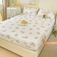 Juego De Sábanas Elásticas MissDeer Para Cama Doble Con Estampado De Flores Sin Fundas De Almohada Tamaño Single Queen King Cubierta De Cama 100% Poliéster - details 5