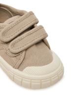 Garvalín Barefoot zapatillas deportivas de lona respetuosas con velcro color crudo mod. 252381-C663 - details 0