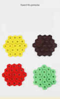 Bloques De Construcción De Hamburguesa Montessori Juguete Educativo Temprano De Madera Para Reconocimiento De Colores Y Juego De Alineación Geométrico Para Niños De 4 a 12 Años - details 6
