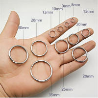 Anillos De Llave De Acero Inoxidable 50pcs Para Joyería Y Artesanía DIY Anillos Divididos Para Cadenas De Llaves Tamaños Variados - details 1
