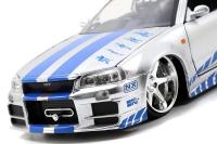 Modelo De Coche Diecast 1:24 Escala Nissan Skyline GTR-R34 Fast And Furious Mosquito En Metal Para Niños Regalo De Juguetes Vehículos - details 3