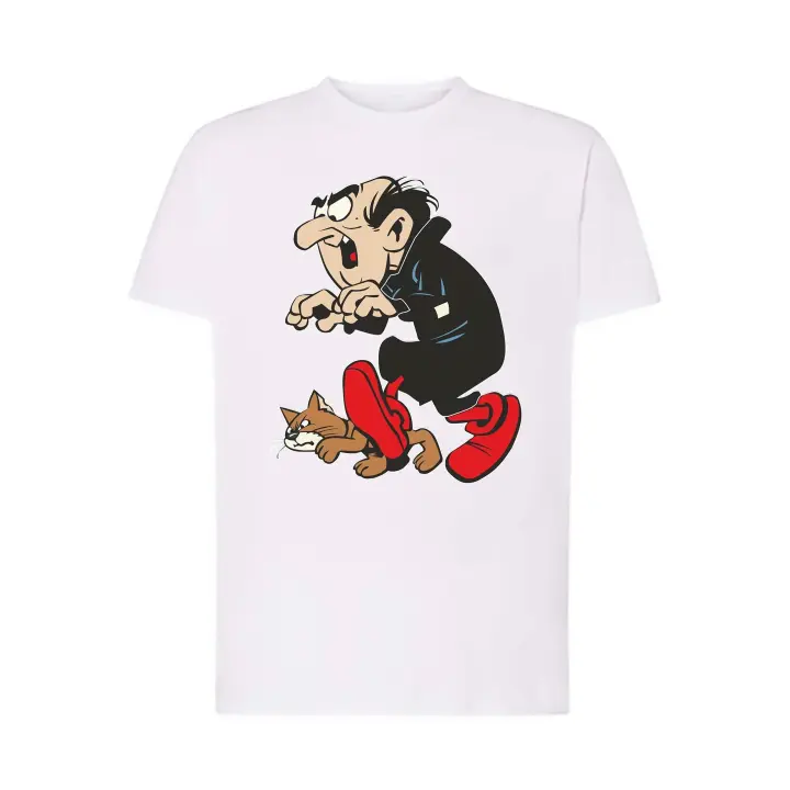 Camiseta Gargamel unisex algodón comic pitufos - 1