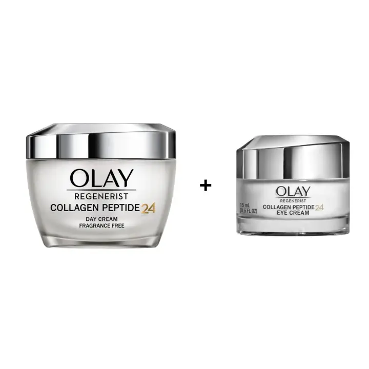 Olay - Collagen Peptide 24 - Crema de Día 50ml + OLAY - Contorno De Ojos Collagen Peptide24 Sin perfume 15ml. - 1