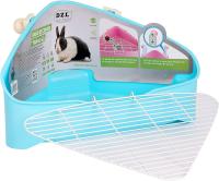 COTTECOTA- Bandeja Arena para Conejos 38.7x25x21cm ,Arenero de plástico de Conejo para Mascotas ,Jaula de conejo Entrenador de Orinal fácil de Limpiar esquineras Conejos Esquina Inodoro para Mascotas, Entrenador para Orinal Jaula Desmontable para Conejo - details 4