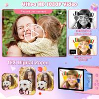 Cámara de Fotos Instantáneas - Doble Cámara Fotos Infantil con Papel de Impresión y Tarjeta SD de 32G, Regalo para Niños de 3 a 14 años - details 1