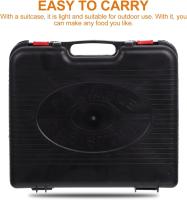Cocina portátil dual HOPE HOME, funciona con cartucho de gas o botella de gas externa ,Estufa de Gas Portátil para Camping y Viajes | Ligera, Segura y Eficiente | Ideal para Exteriores e Interiores - details 4