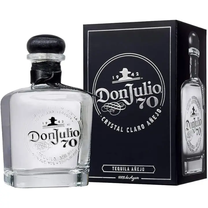 DON JULIO 70th ANIVERSARY CRYSTAL CLARO AÑEJO LIMITED EDITION 700 ML - 1