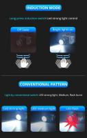 Linterna Frontal Recargable Con Sensor COB Chip LED Para Pesca Y Caza Impermeable Con Zoom Luz Super Brillante Para Camping - details 21