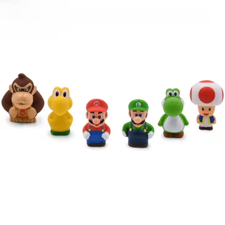 Figuras De Acción Super Mario Bros Set De 3-48 Piezas Incluye Mario Luigi Princess Peach Bowser Goomba Donkey Kong Yodhi Boo Toad Regalos Para Cumpleaños - 1