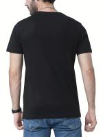 Camiseta De Algodón 100% Para Hombre Verano Estampado Moda Casual Cuello Redondo Manga Corta Tops Transpirable Para Compras - details 10
