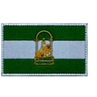 Parches tela bordados bandera ANDALUCIA. medidas 8x5 cm - details 1