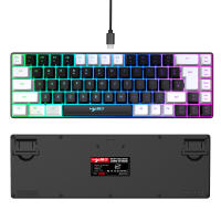 Teclado De Juego Tredy HXSJ V200 60% Diseño Ergonómico Ligero Antighosting RGB Retroiluminado Teclado De Máquina Sentido Alambre - details 5