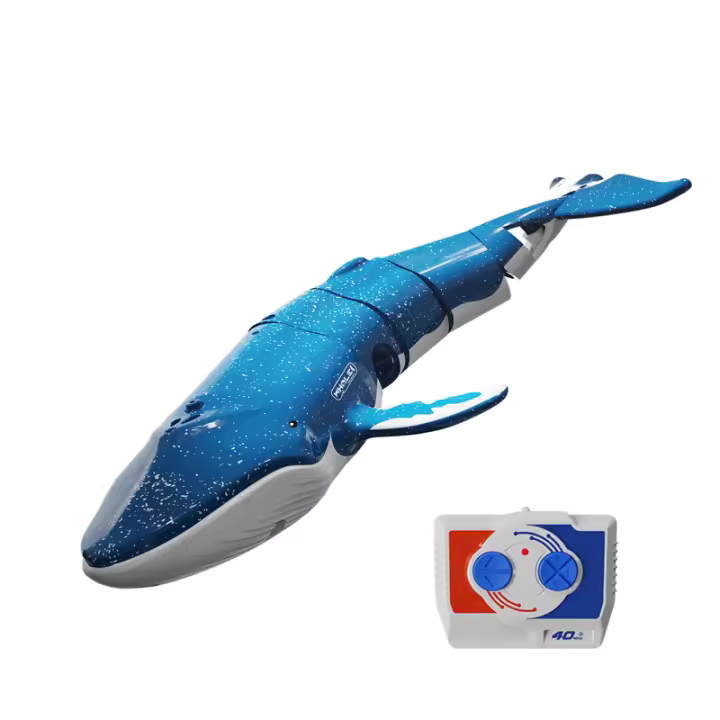 Submarino RC Remotamente Controlado Juguete De Nave Acuática Para Niños Delfín Ballena Tiburón Diversión En Piscinas Lago Regalo De Juguetes Para Agua - 1