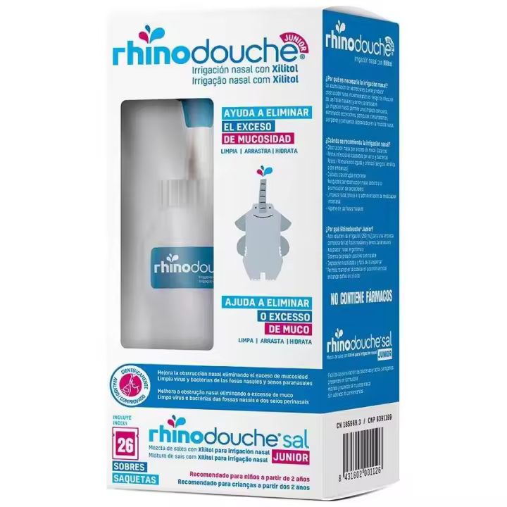 Pack Rhinodouche Junior Irrigador Nasal + Rhinodouche Sal Junior - 1