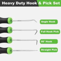 Juego De 4 Piezas De Herramientas De Desmontaje Automotriz Con Pick Y Gancho Para Anillos De Goma Y Selladores Remover De Selladores De Aceite Accesorios De Herramientas Manuales Para Auto - details 10