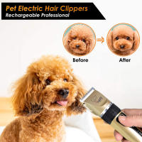 Cortapelos Dog Hair Clippers Grooming (Pet/Cat/Dog/Rabbit) Corte de pelo Trimmer Shaver Set Mascotas Inalámbrico Recargable Profesional - details 10