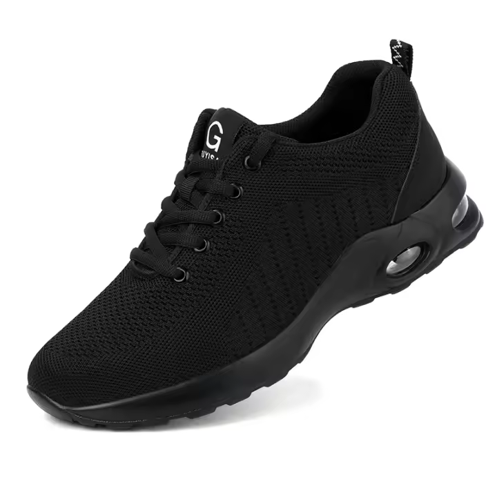 Botas De Trabajo Con Almohadilla De Aire Para Hombres Zapatos De Seguridad Transpirables Antisísmicos Con Punta De Acero Protección Contra Puntas - 1