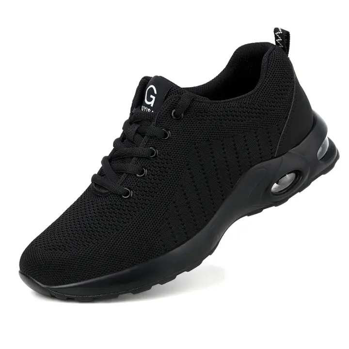 Botas De Trabajo Con Almohadilla De Aire Para Hombres Zapatos De Seguridad Transpirables Antisísmicos Con Punta De Acero Protección Contra Puntas - 1